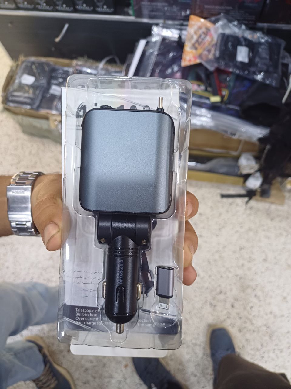 Support Telephone +  Chargeur Rapid 4 in 1