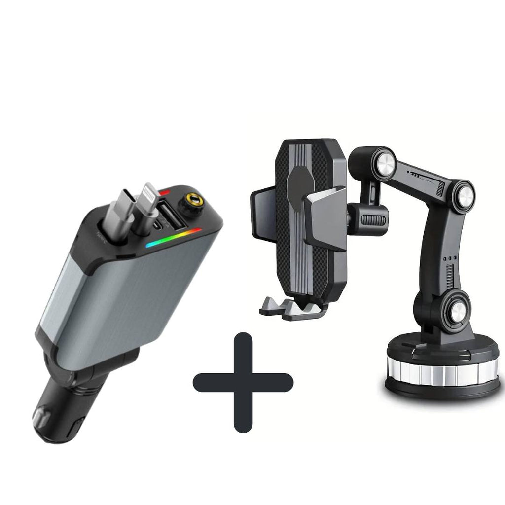 Support Telephone +  Chargeur Rapid 4 in 1