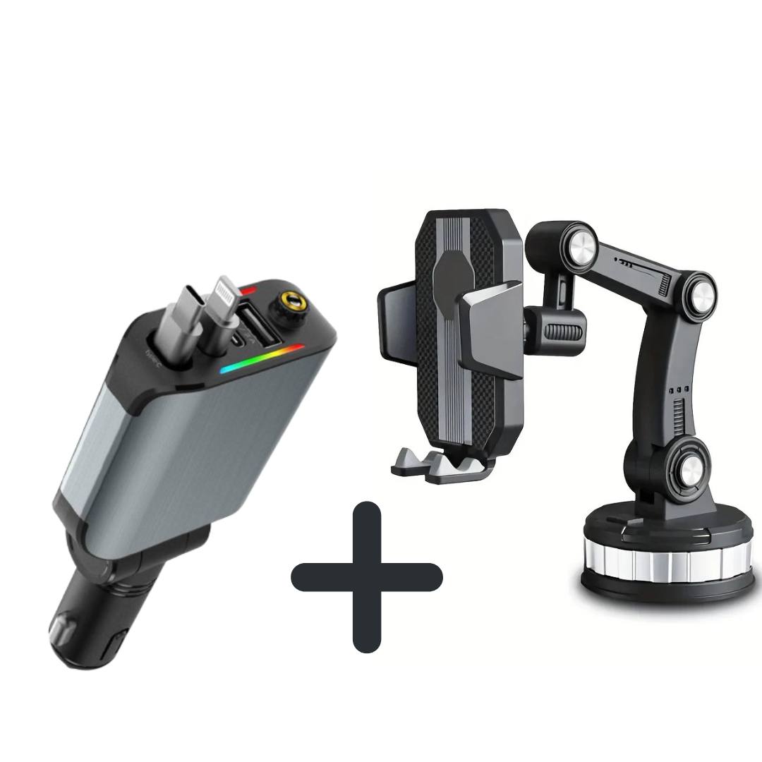 Support Telephone +  Chargeur Rapid 4 in 1